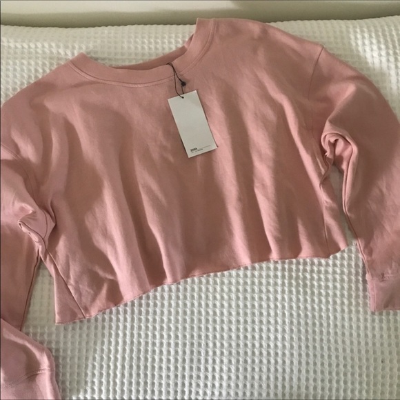 New Zara Cropped Top Crewneck - Picture 2 of 5